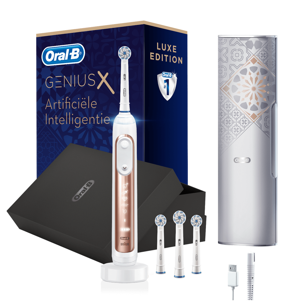 Genius X 20000 Luxe Edition Elektrische Tandenborstel Roségoud Afbeelding 1