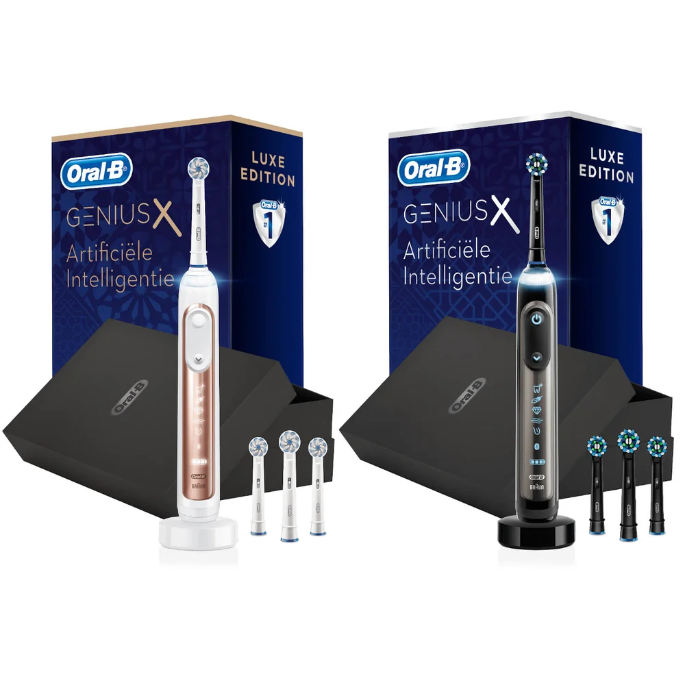 Genius X 20000 Luxe Edition Elektrische Tandenborstel Antracietgrijs & Roségoud Afbeelding 1
