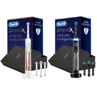 Genius X 20000 Luxe Edition Elektrische Tandenborstel Antracietgrijs & Roségoud