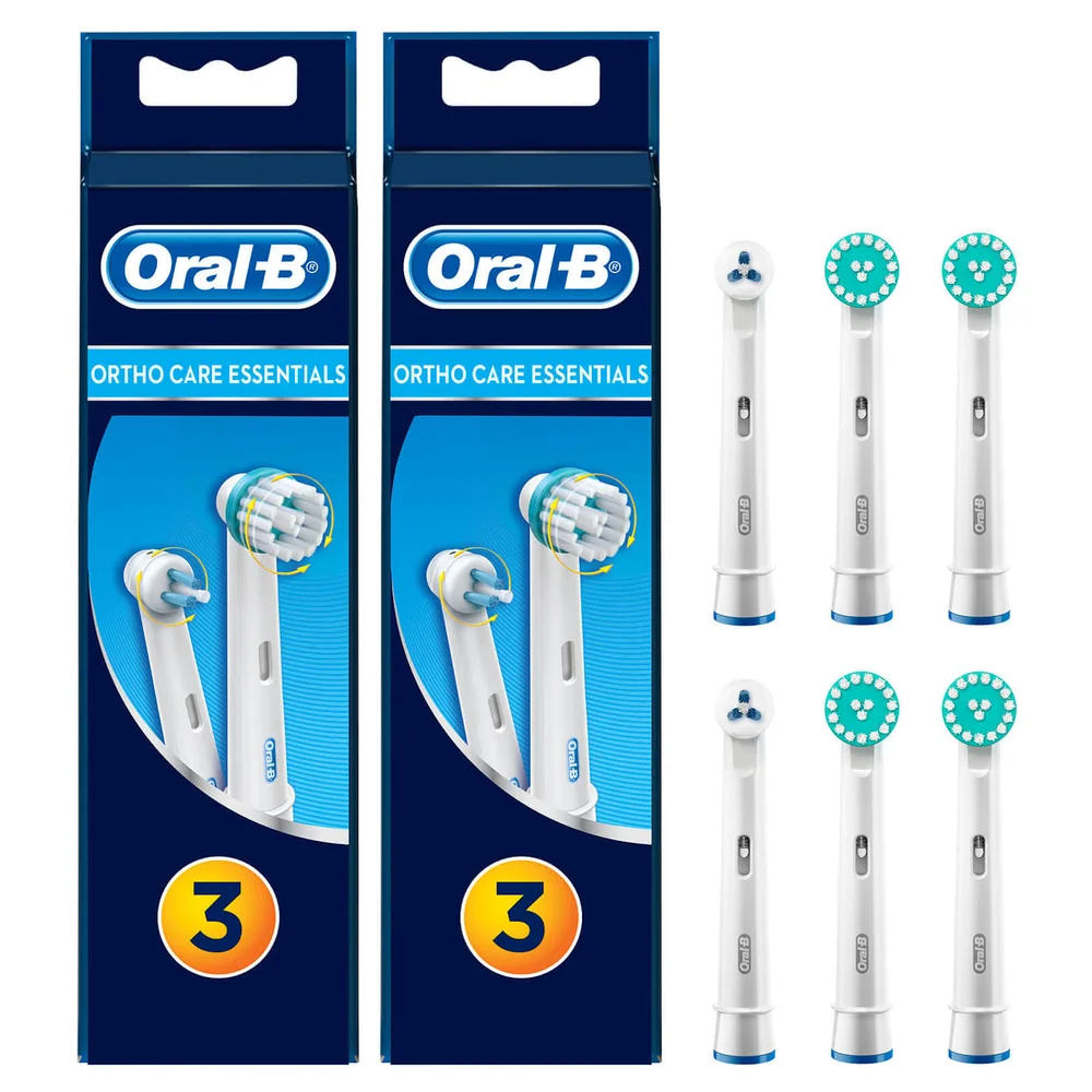 Oral-B Orthocare Essentials Opzetborstels, 6 Stuks Afbeelding 1