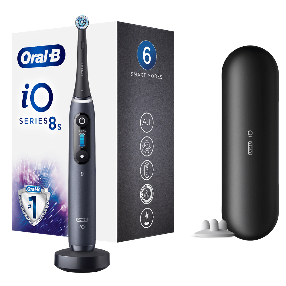 Oral-B iO 8n Elektrische Tandenborstel Zwart Afbeelding 1