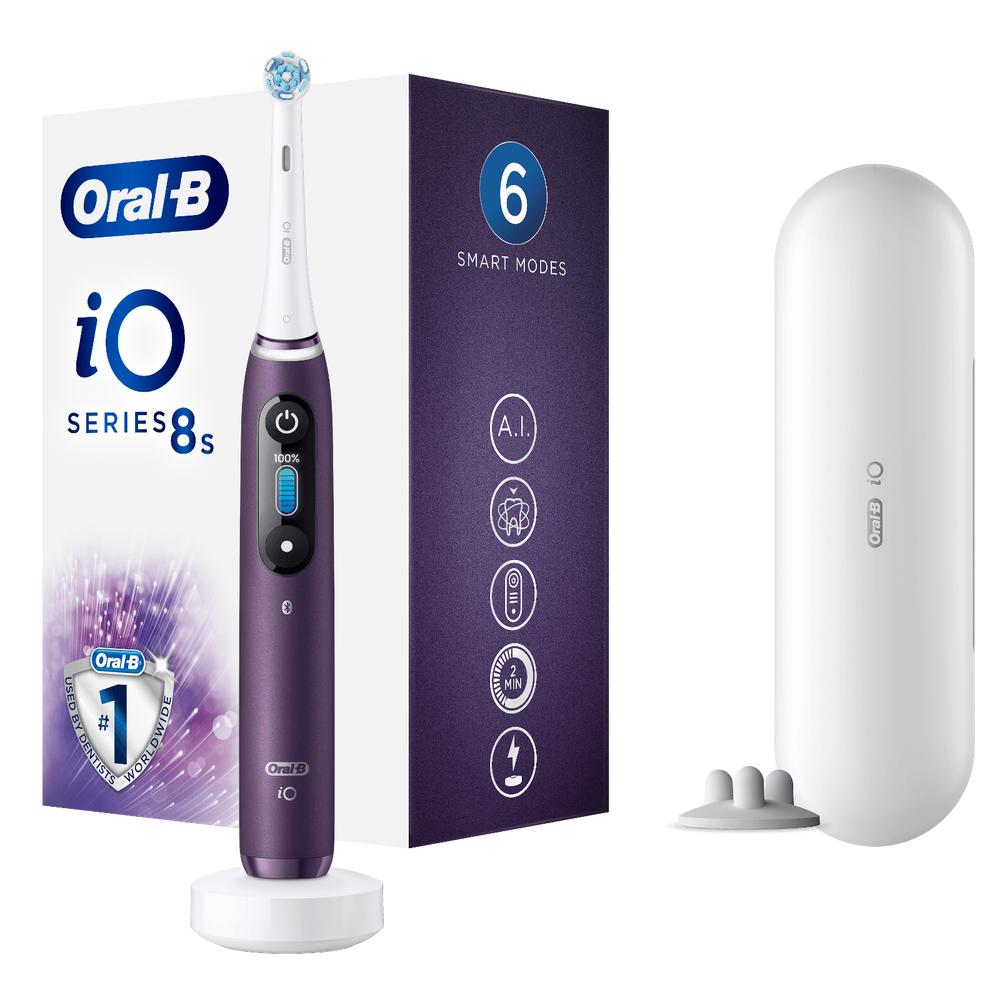 Oral-B iO8s Elektrische Tandenborstel Paars Afbeelding 1
