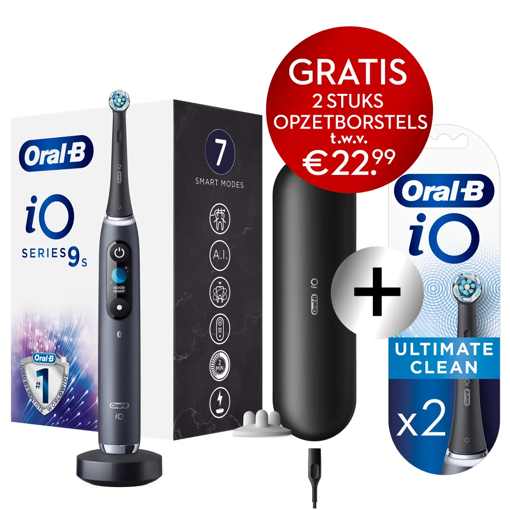 Oral-B iO9s Elektrische Tandenborstel Zwart Afbeelding 1