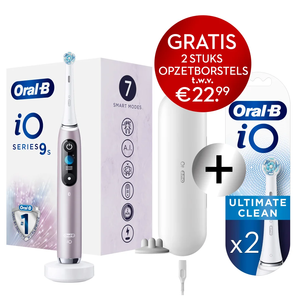 Oral-B iO9s Elektrische Tandenborstel Roze Afbeelding 1