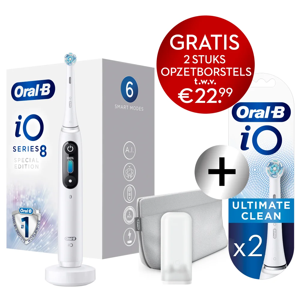 Oral-B iO8 Special Edition Elektrische Tandenborstel Wit Afbeelding 1