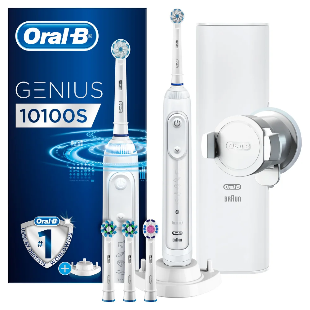 Oral-B Genius 10100S White Elektrische Tandenborstel Powered By Braun Afbeelding 1