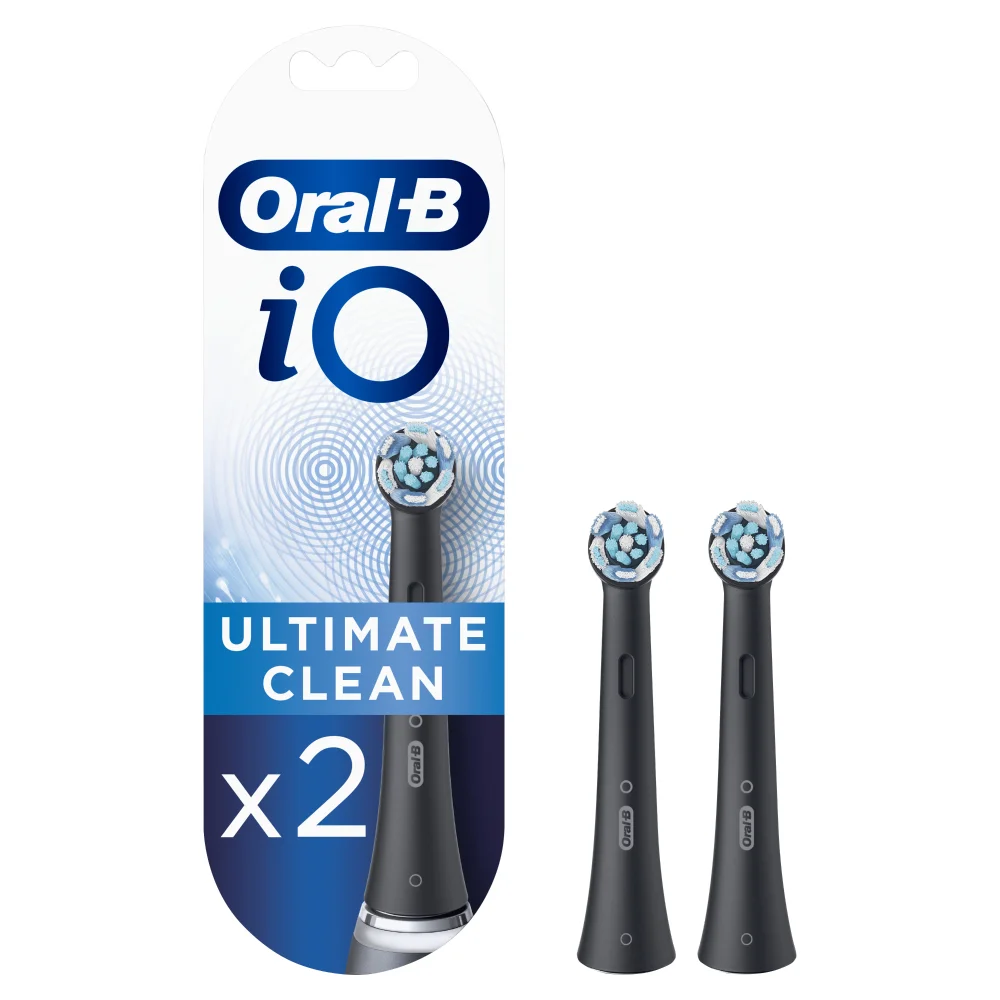 Oral-B iO Ultimate Clean Opzetborstels Zwart, 2 Stuks Afbeelding 1