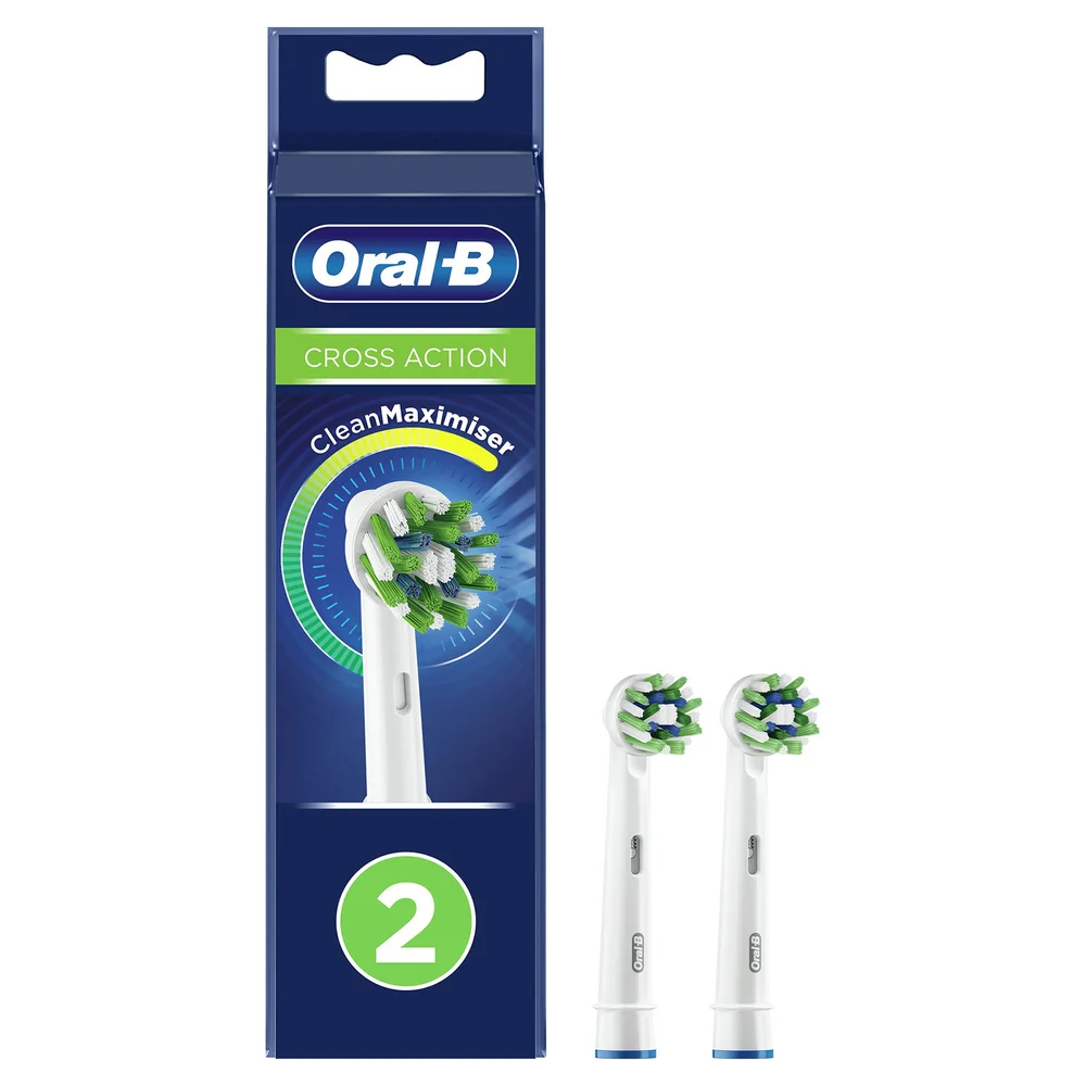 Oral-B Pro CrossAction Opzetborstels Wit, 2 Stuks Afbeelding 1