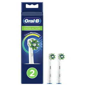 Oral-B Pro CrossAction Opzetborstels Wit, 2 Stuks
