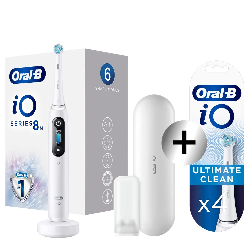 Oral-B iO8n Elektrische Tandenborstel Wit Afbeelding 1