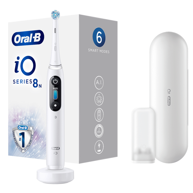 Oral-B iO8n Elektrische Tandenborstel Wit