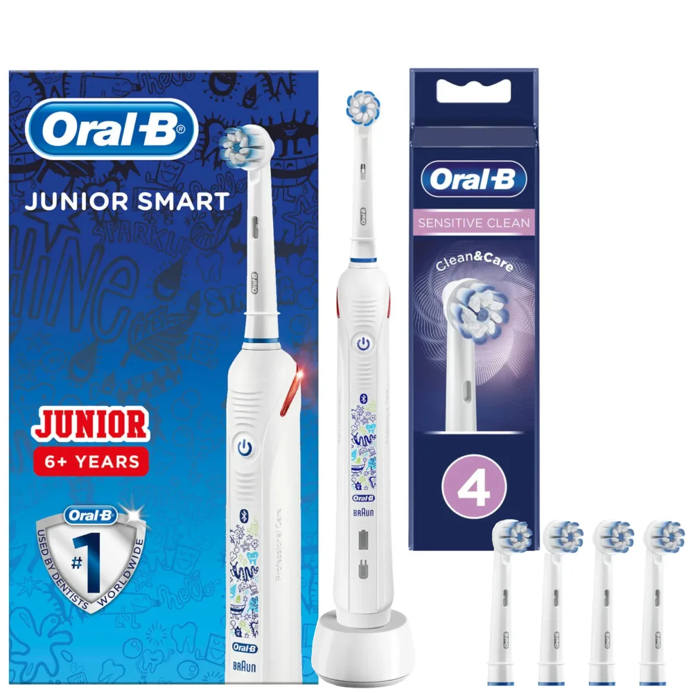 Oral-B Junior Smart Elektrische Tandenborstels + 4 Opzetborstels Afbeelding 1