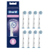 Oral-B Pro Sensitive Clean Opzetborstels Wit, 8 Stuks