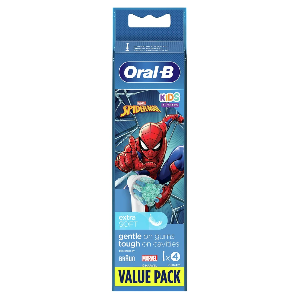 Oral-B Pro Kids Opzetborstels Met Spider-Man - 4 Stuks Afbeelding 1