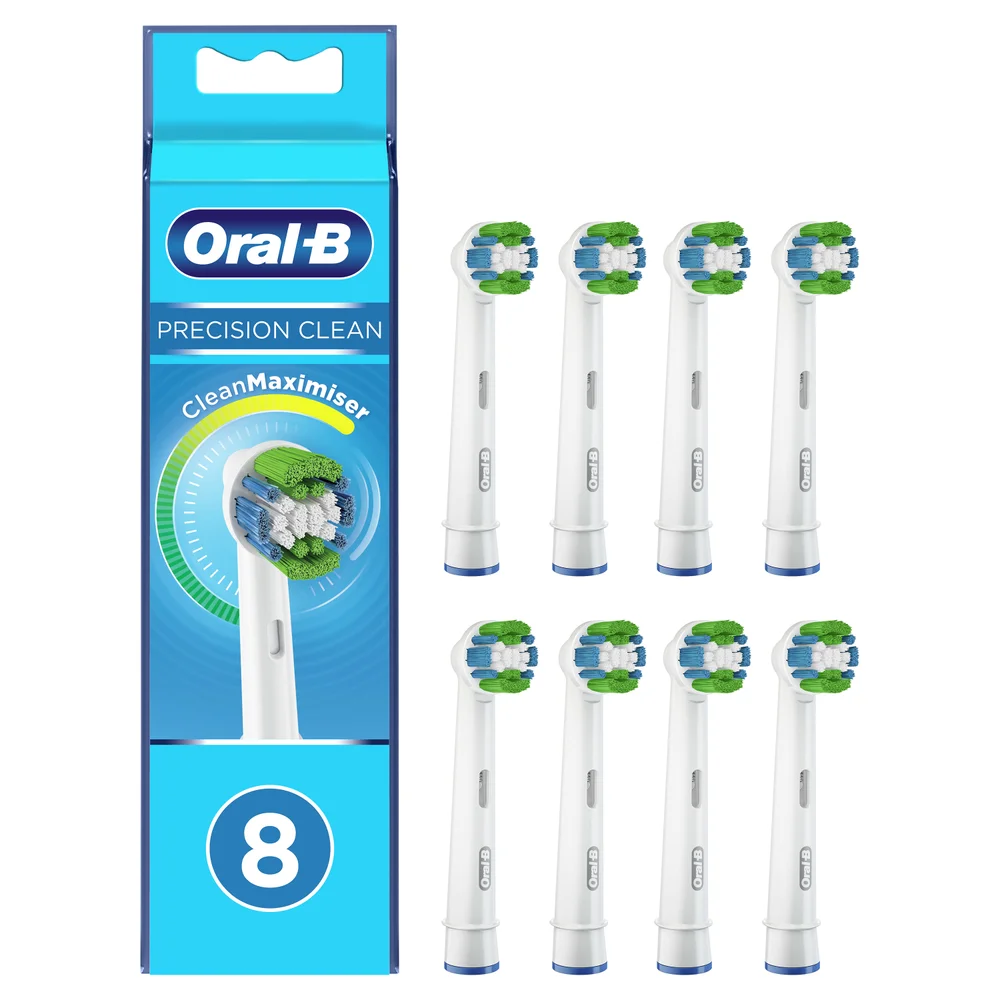 Oral B Precision Clean Toothbrush Head with CleanMaximiser Technology, Pack of 8 Counts Afbeelding 1