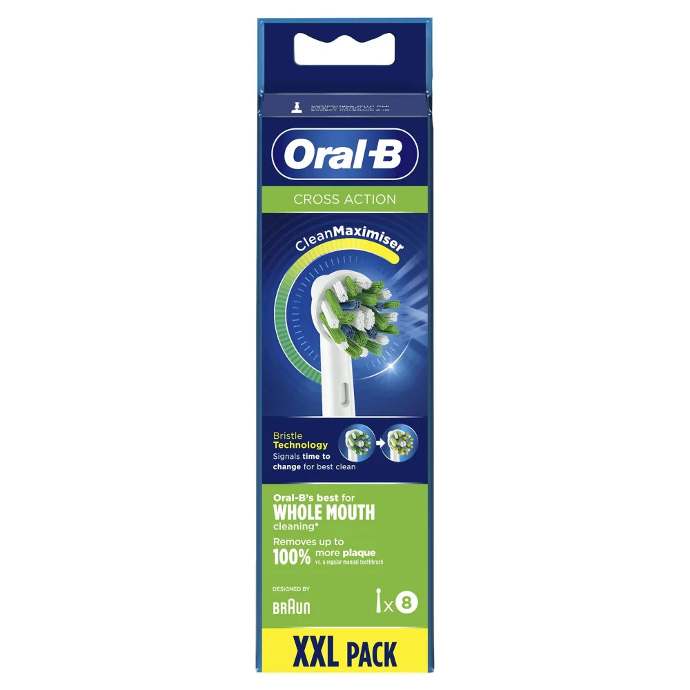 Oral-B Cross Action Opzetborstels, Verpakking Van 8 Afbeelding 1