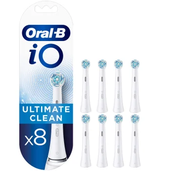 Oral-B iO Ultimate Clean Opzetborstels Wit, 8 Stuks