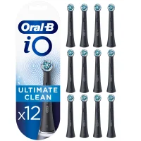 Oral-B iO Ultimate Clean Opzetborstels Zwart, 12 Stuks
