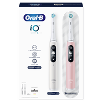 Oral B iO6 Series Duo Pack White/Pink Sand Extra Toothbrush