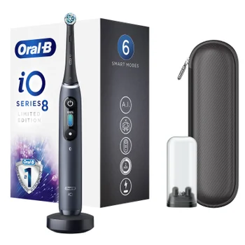 Oral-B iO8 Limited Edition Elektrische Tandenborstel Zwart Onyx