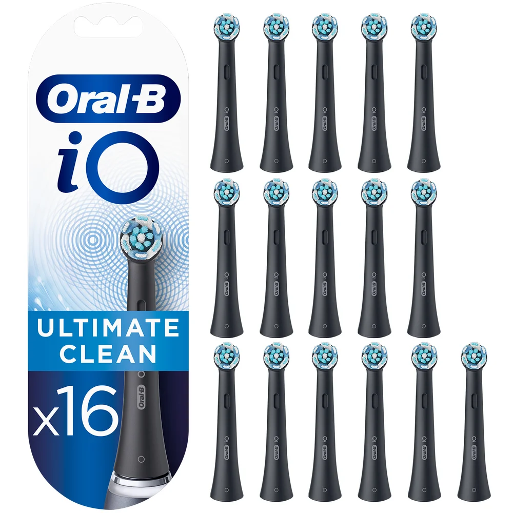 Oral-B iO Ultimate Clean Opzetborstels Zwart, 16 Stuks Afbeelding 1