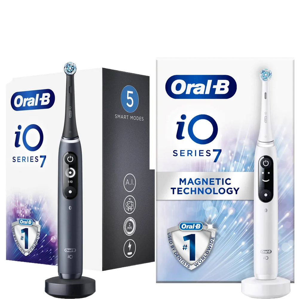 Oral-B iO7 Elektrische Tandenborstel Duo-pack Zwart & Wit Afbeelding 1