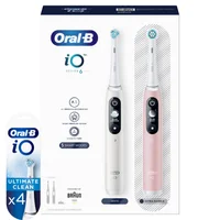 Oral B iO6 Series Duo Pack White/Pink Sand Extra Toothbrush