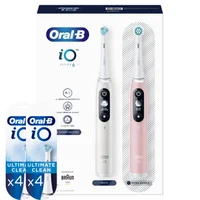 Oral B iO6 Series Duo Pack White/Pink Sand Extra Toothbrush