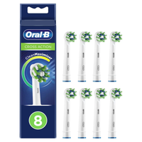 Oral-B Cross Action Opzetborstels Wit, 8 Stucks