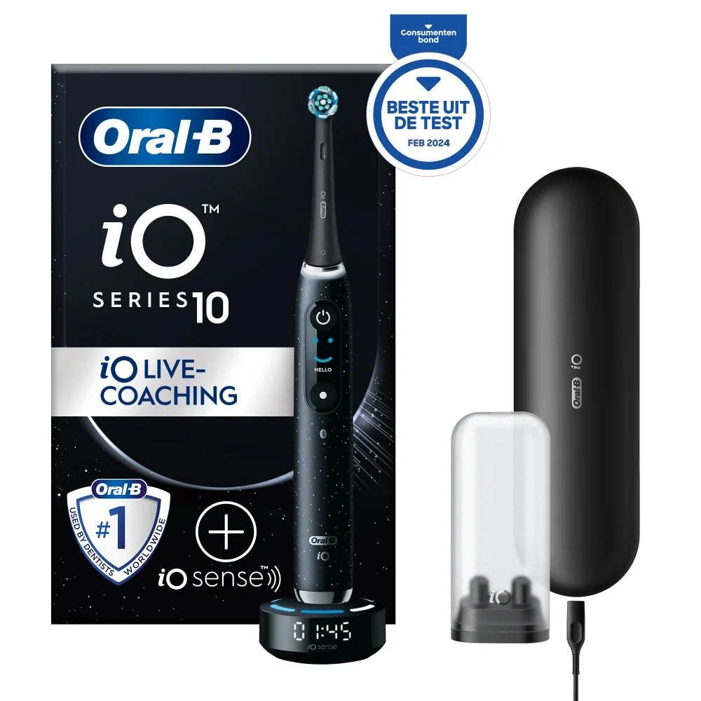 Oral-B iO 10 Elektrische Tandenborstel Cosmic Zwart Afbeelding 1