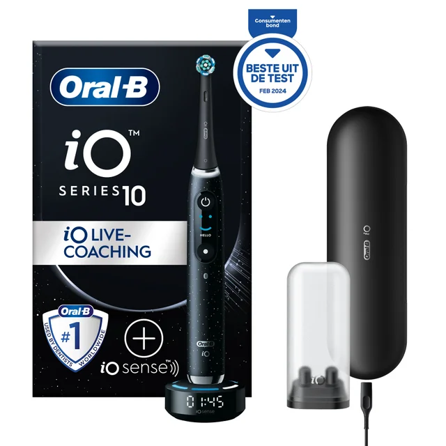 Oral-B iO 10 Elektrische Tandenborstel Cosmic Zwart