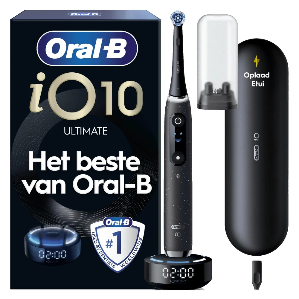 Oral-B iO 10 Elektrische Tandenborstel Cosmic Zwart Afbeelding 1
