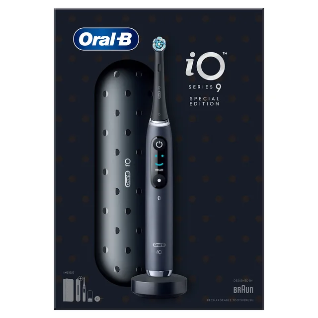 Oral-B iO 9 Special Edition Elektrische Tandenborstel Zwart Onyx