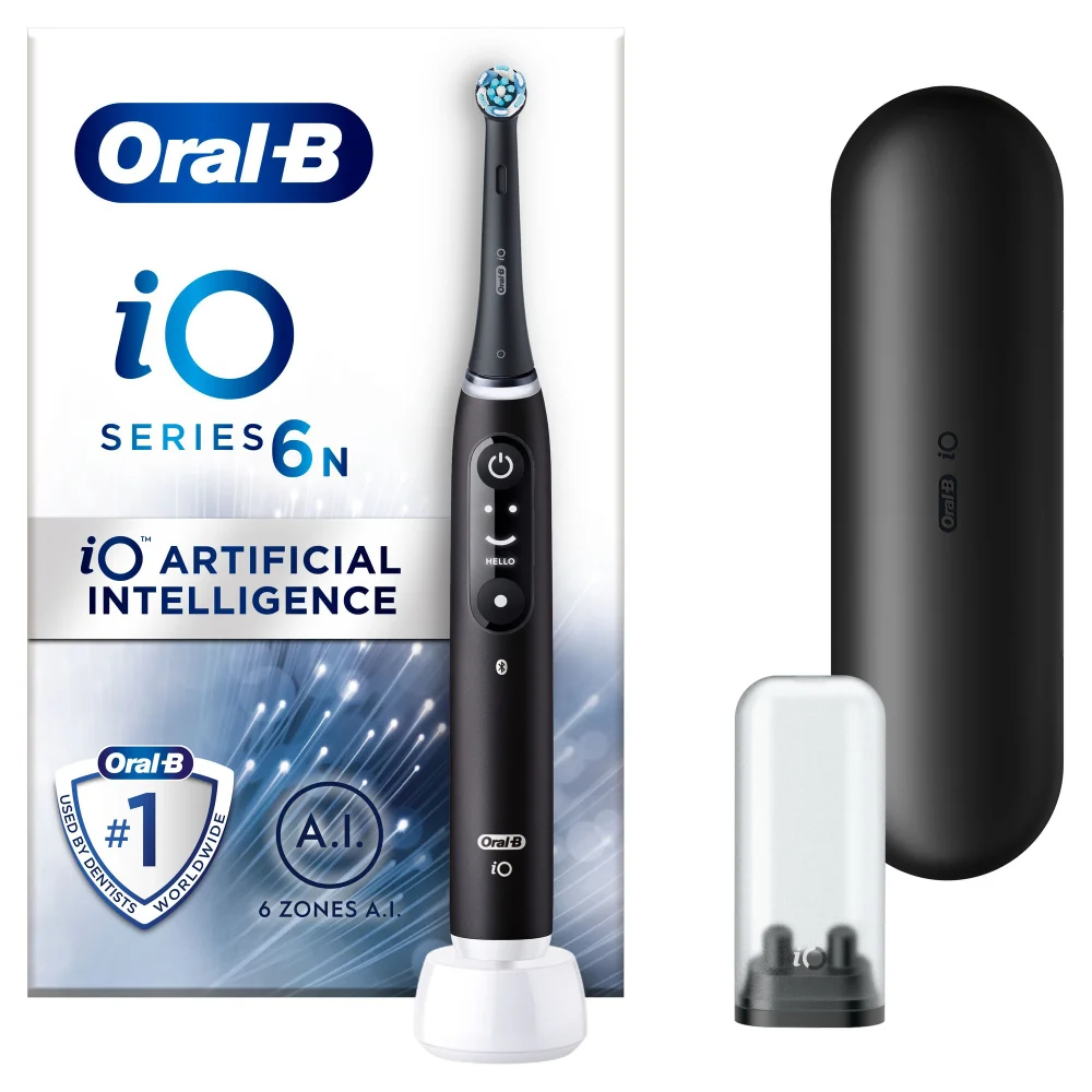 Oral-B iO 6N Elektrische Tandenborstel Zwart Lava Afbeelding 1
