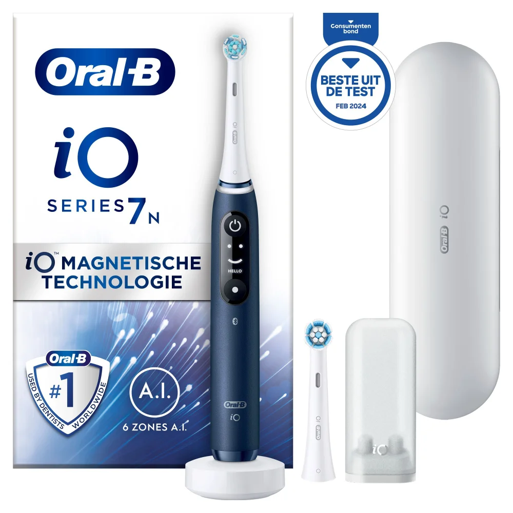Oral-B iO 7N Elektrische Tandenborstel Blauw Afbeelding 1