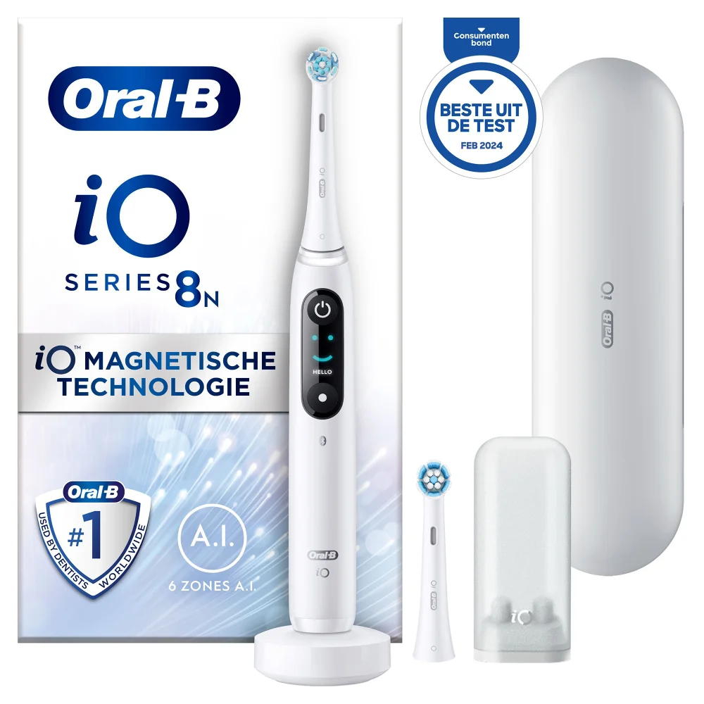 Oral-B iO 8N Elektrische Tandenborstel Wit Afbeelding 1