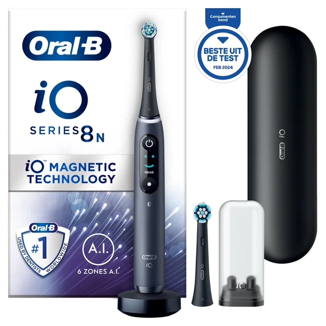 Oral-B iO 8N Elektrische Tandenborstel Zwart