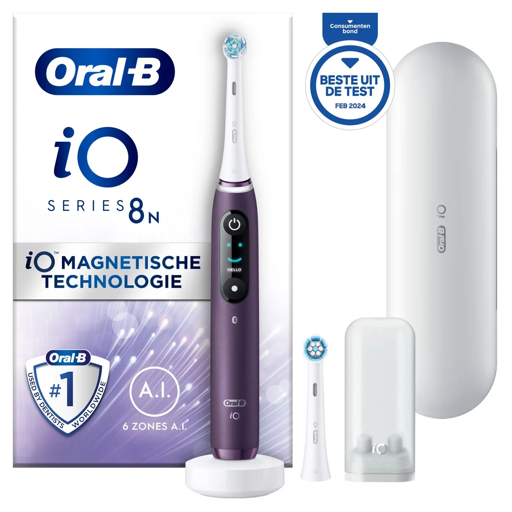 Oral-B iO 8N Elektrische Tandenborstel Violet Afbeelding 1