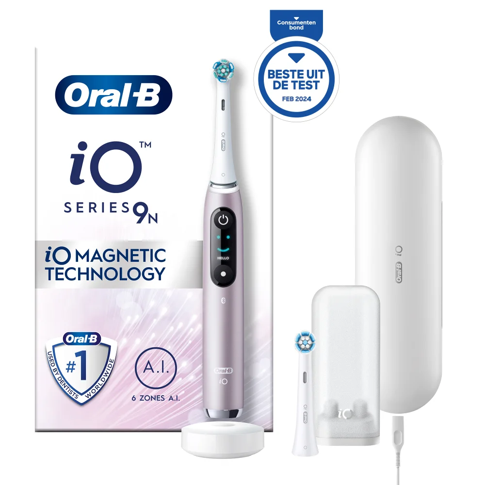 Oral-B iO 9N Elektrische Tandenborstel Roze Quartz Afbeelding 1