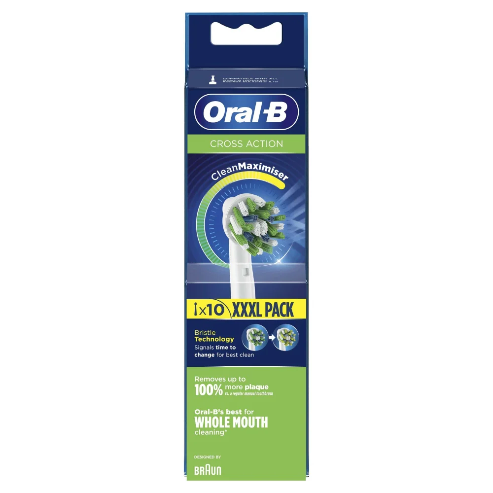 Oral-B Cross Action Opzetborstels, Verpakking Van 10 Afbeelding 1