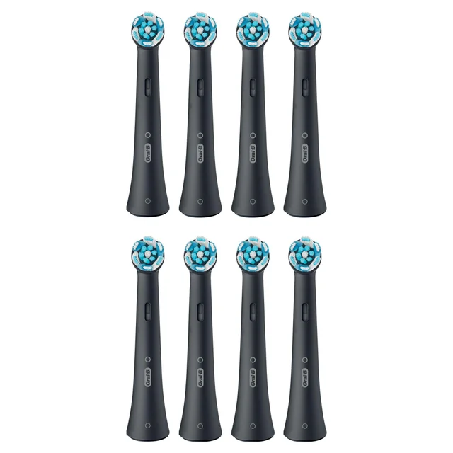 Oral-B iO Ultimate Clean Opzetborstels Zwart, 8 Stuks