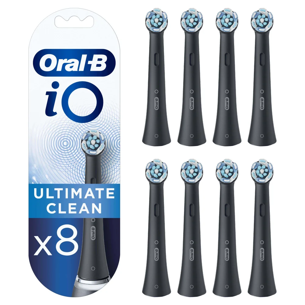 Oral-B iO Ultimate Clean Opzetborstels Zwart, 8 Stuks Afbeelding 1
