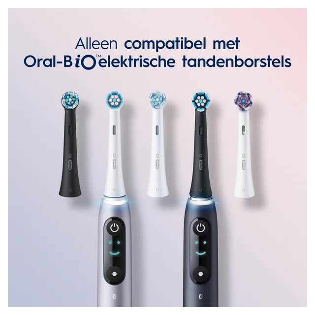 Oral-B iO Gentle Care Opzetborstels Zwart, 2 Stuks