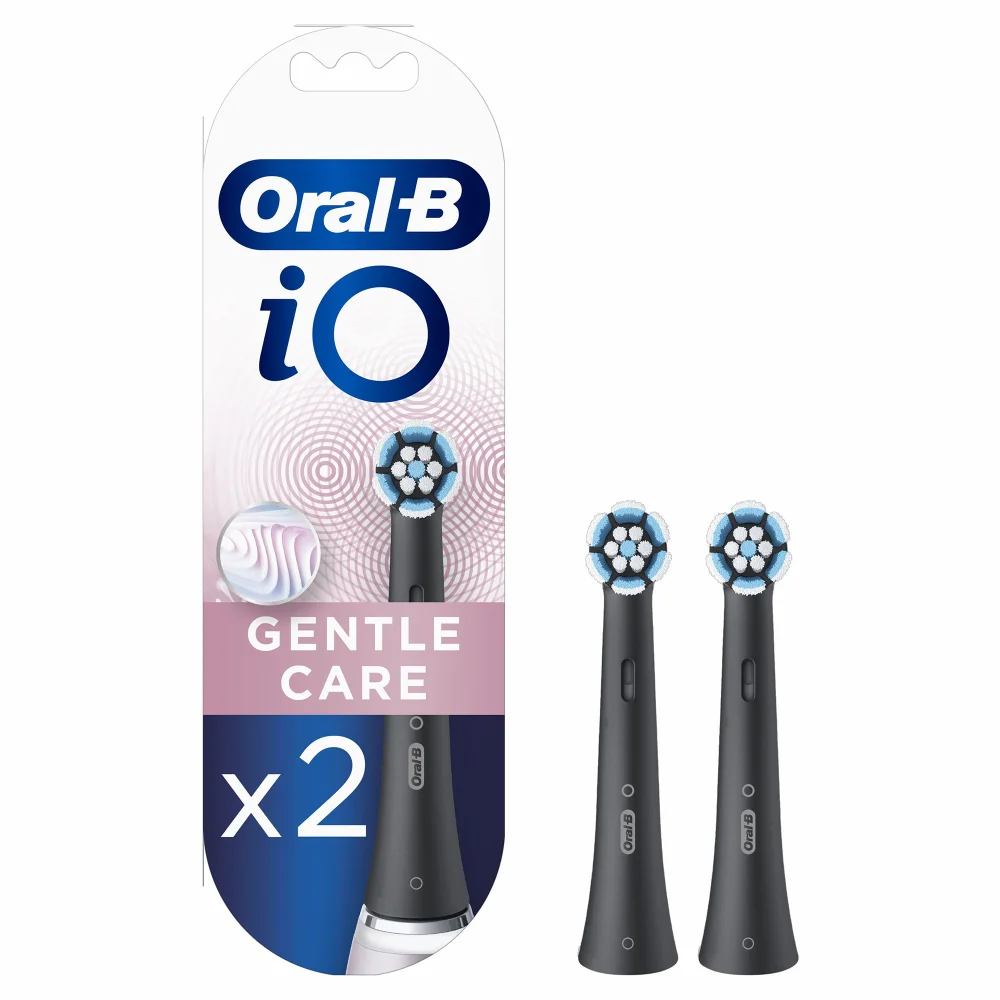 Oral-B iO Gentle Care Opzetborstels Zwart, 2 Stuks Afbeelding 1
