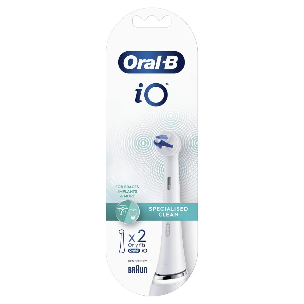 Oral-B iO Specialised Clean Opzetborstels Wit, 2 Stuks Afbeelding 1