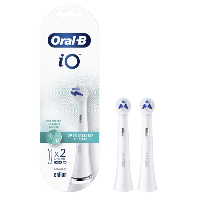 Oral-B iO Specialised Clean Opzetborstels Wit, 2 Stuks