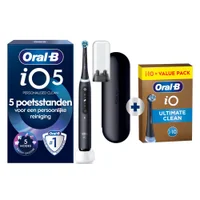 Oral-B iO5 elektrische tandenborstel met 5 poetsstanden voor persoonlijke reiniging.
