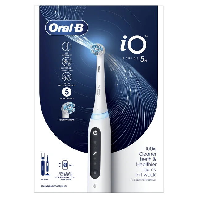 Oral-B iO 5 Elektrische Tandenborstel Duo-pack Wit & Zwart