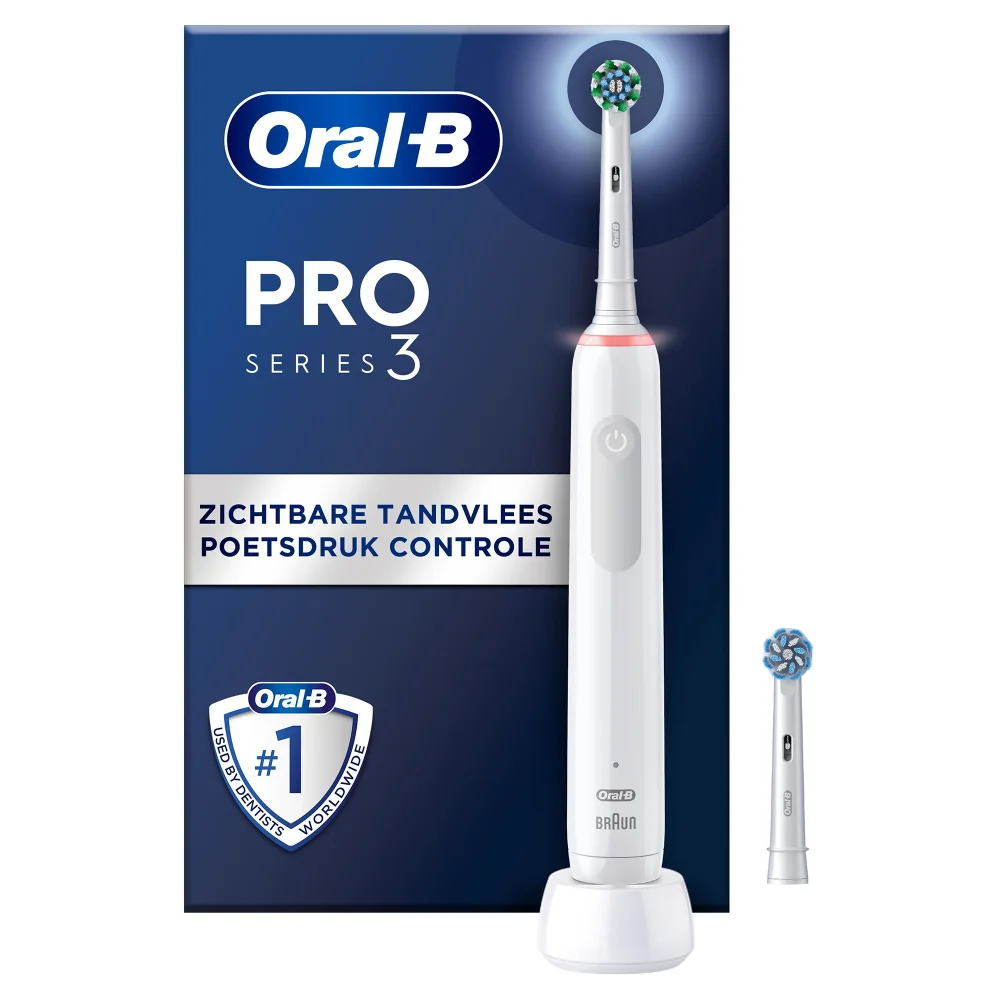 Oral-B Pro Serie 3 Elektrische Tandenborstel Wit Afbeelding 1