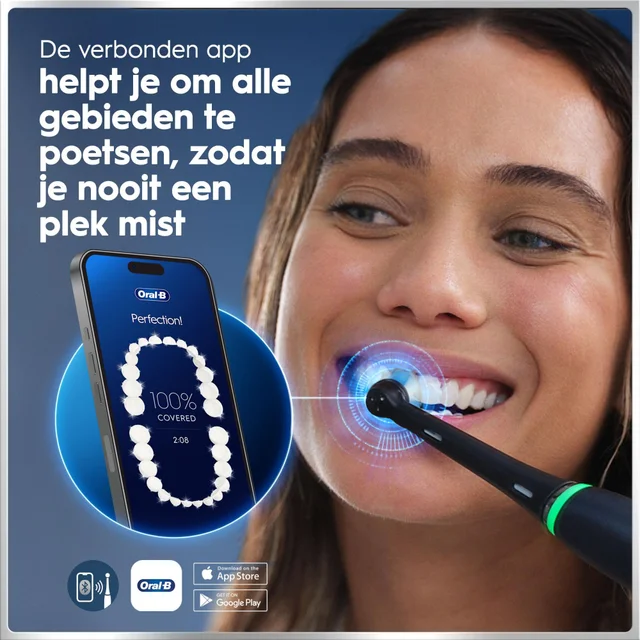 Oral-B iO 6 Elektrische Tandenborstel Zwart & Roze Duoverpakking